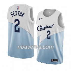 Camiseta Hombre Cleveland Cavaliers Collin Sexton 2 2018-19 Nike Azul Blanco Swingman